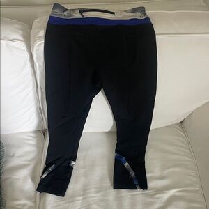 lululemon athletica Black and Blue Leggings